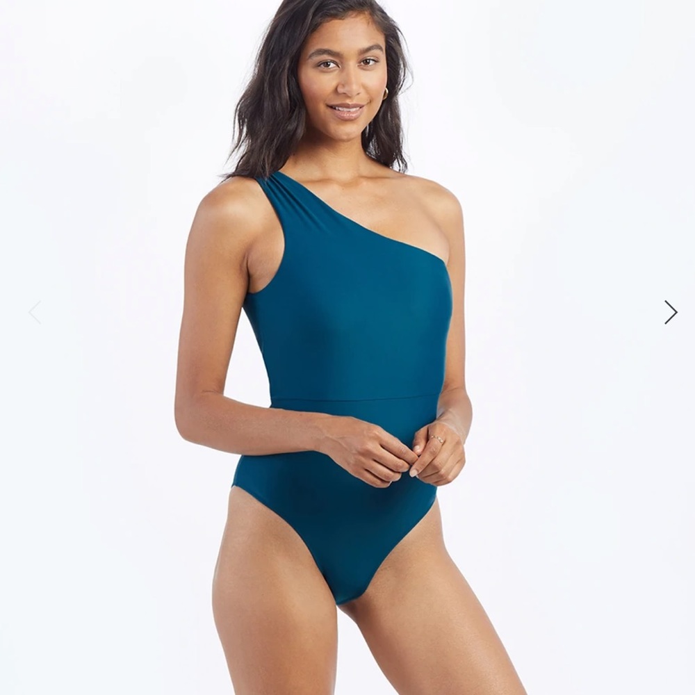 Summersalt Swimsuit One Piece Ruched Sidestroke Seaweed